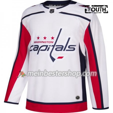 Washington Capitals Blank Adidas Weiß Trikot Authentic - Kinder